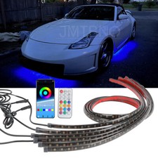 Tira de luces LED multicolores 6 piezas intermitente de neón para Nissan 350Z 370Z