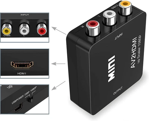 Neunx AV to HDMI Adapter Converter, photo 3