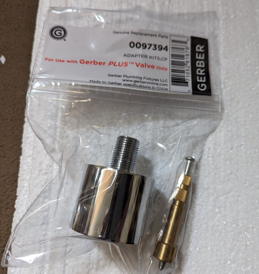 GERBER 97394 Adapter Kit for Gerber Plus Valves NEW eBay