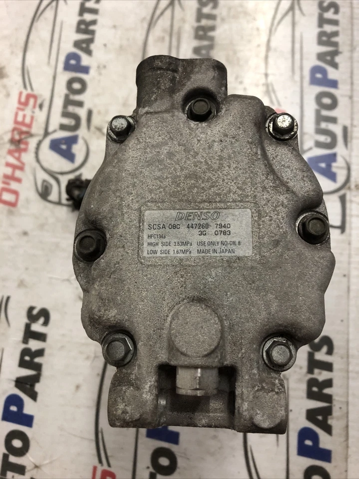 SUBARU OUTBACK 2004 - 2008 2.5P 4472607940 HFC134A AIR CON COMPRESSOR PUMP DENSO - Image 3 of 4