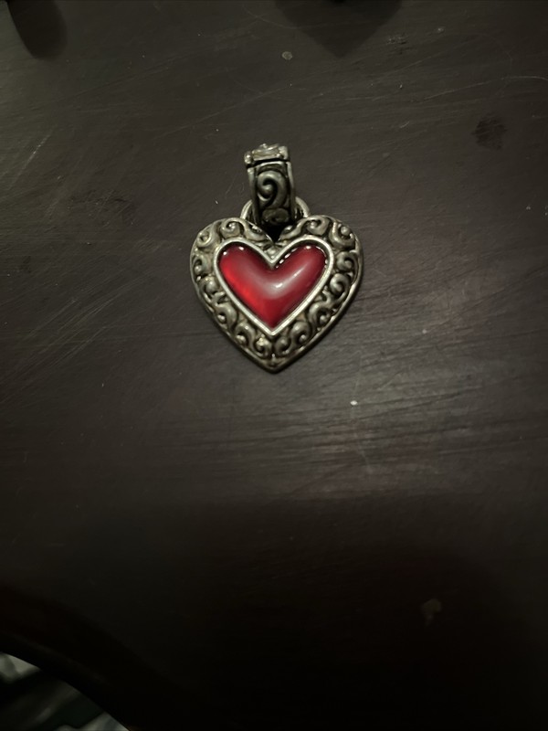 VTG red jasper pendant sterling silver