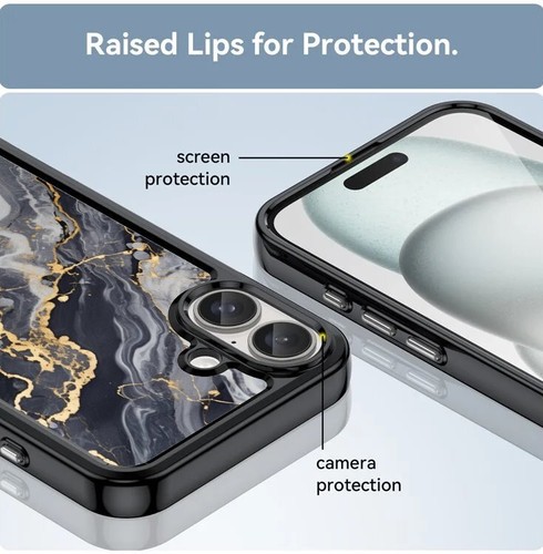 Flexible Midnight marble black textured For Samsung A15 A16 S23 S24 S25 Ultra FE - 第 23/25 張圖片