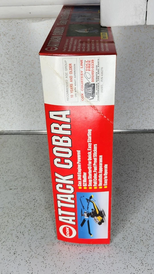 Cox 049 ATTACK COBRA New Never Flown New Open Box Sealed Inside - Image 4 of 4