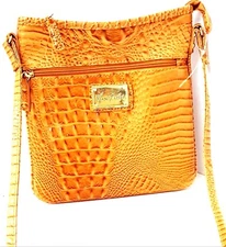 MARK FISHER  Handbag Natural Dress For Success Crossbody Cocodrile Embossed 