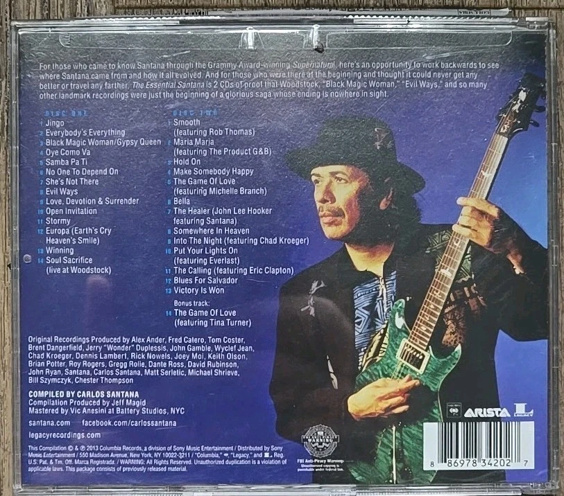 The Essential Santana by Santana (CD, 2013) Like New condition — 第 2/4 张图片