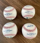 Lot Of 4 MLB RAWLINGS OFFICIAL MAJOR LEAGUE BASEBALLS Mystery Autographed SELIG