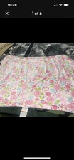 Parents Choice Walmart Pink Purple Green Flower Butterfly Baby Blanket Lovey 