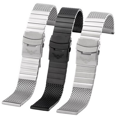 MILANAISE Uhrenarmband Edelstahl Glieder MESH Loop Armband MASSIV 20 22 24