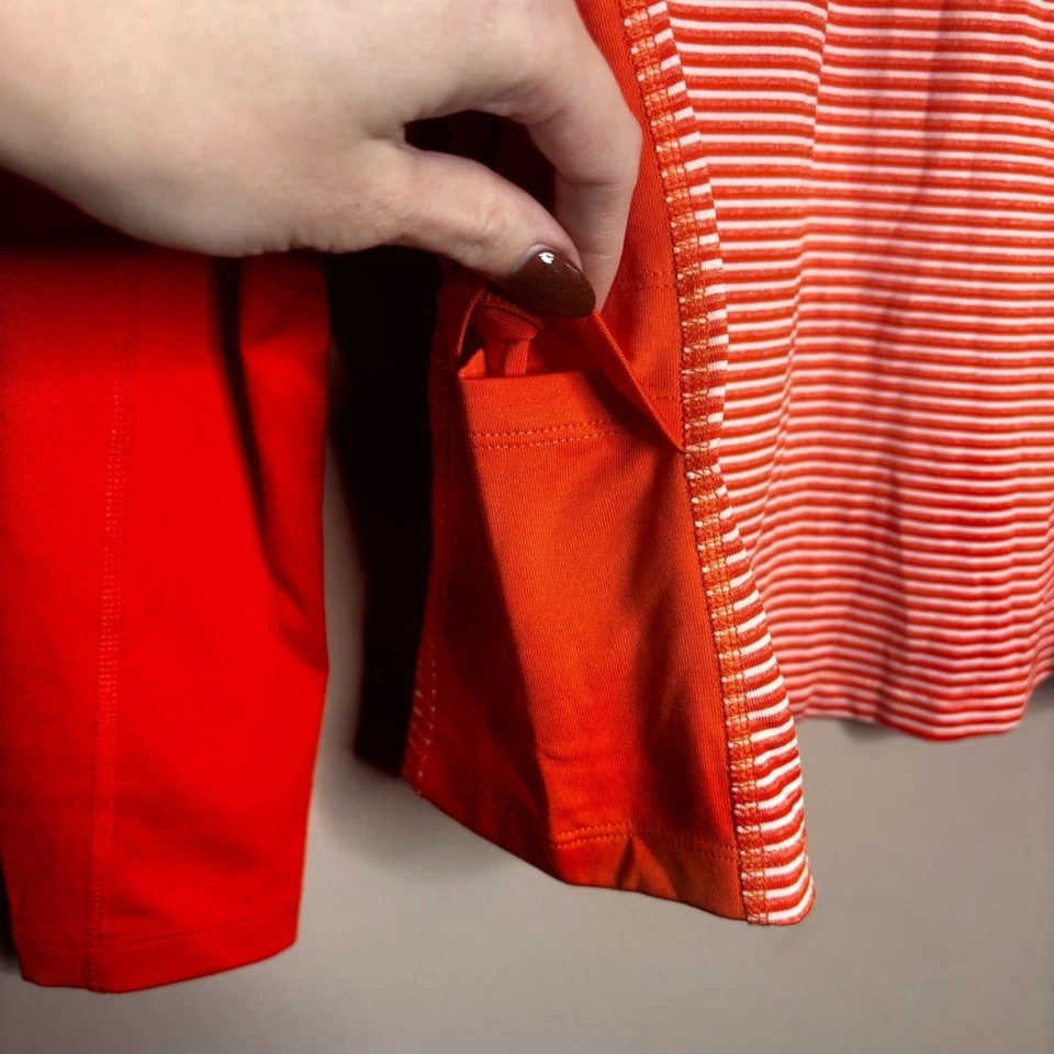 Cortador e Buck Cincinnati Bengals Super Bowl laranja listrado quarto de zíper XS - Imagem 2 de 4