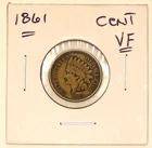 1861 Indian Cent Very Fine Condition !!