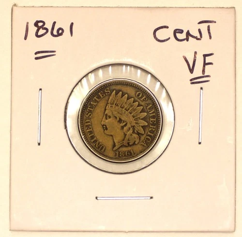 1861 Indian Cent Very Fine Condition !!