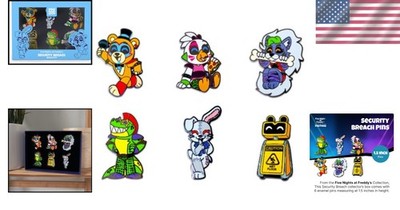 FNAF Security Breach Pin Set - Officially Licensed | eBay