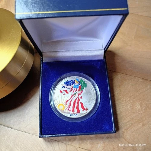 1 oz Fine Silver Coin USD American Silver Eagle Bullion  - NO RESERVE AUCTION