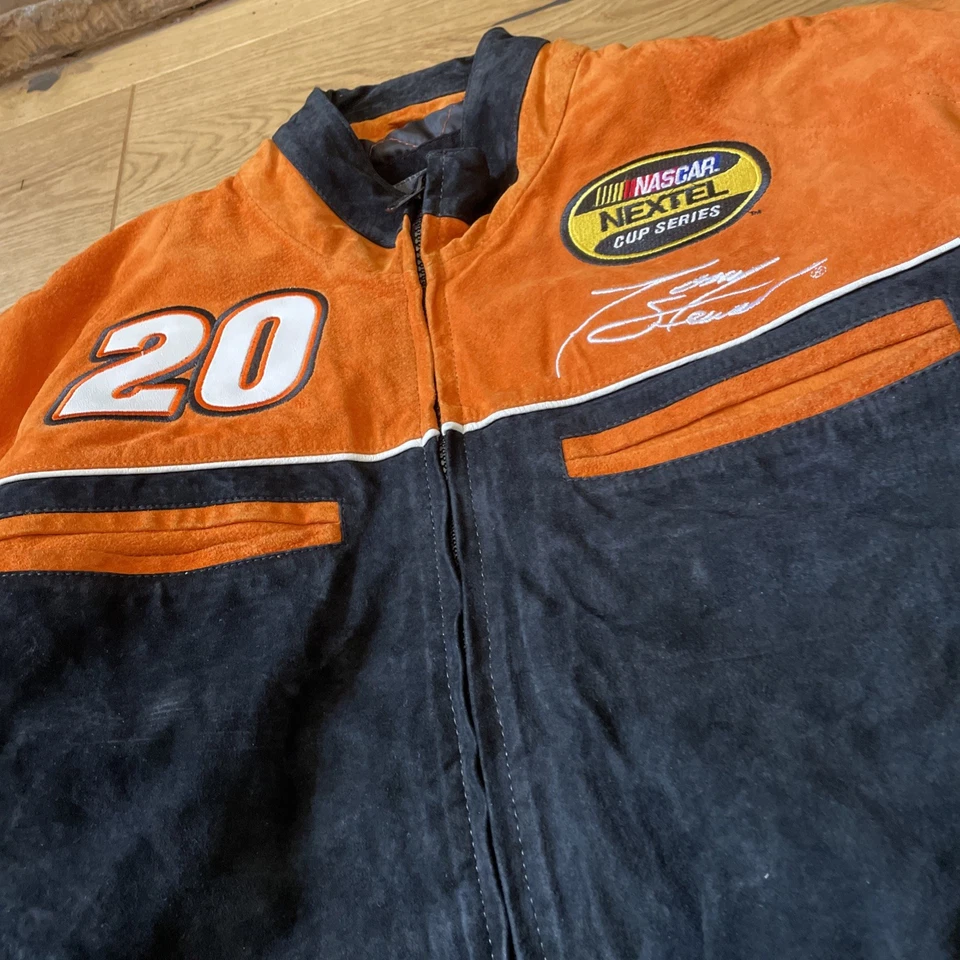 Home Depot Chevrolet Tony Stewart Wilsons Leather NASCAR Jacket small - Image 3 of 4