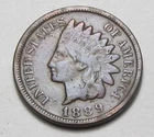 1889 INDIAN HEAD CENT,MOST OF LIBERTY, VERY NICE COIN!!!!(A5)