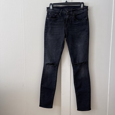 R13 Women's Alison Skinny Jeans SZ 28 (28X28.5) Distressed Contemporary Italy