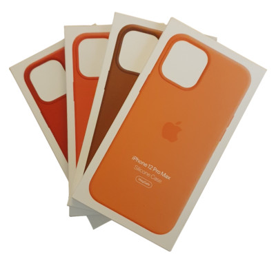 OFFIZIELLE APPLE IPHONE 12 PRO MAX SILIKON / LEDER HÜLLE MIT MAGSAFE ORIGINAL
