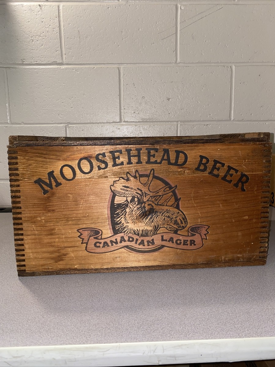MOOSEHEAD BEER 木箱　アメリカンヴィンテージ ヴィンテージ 蓋つき木箱 ウッドボックス -通販-ローズボール
