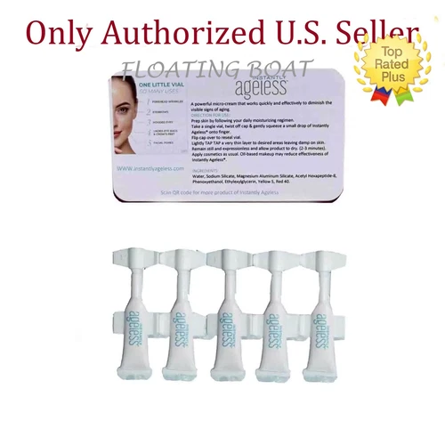 Instantly Ageless 5 Vials Facelift wrinkle remover in seconds, exp 02/2029