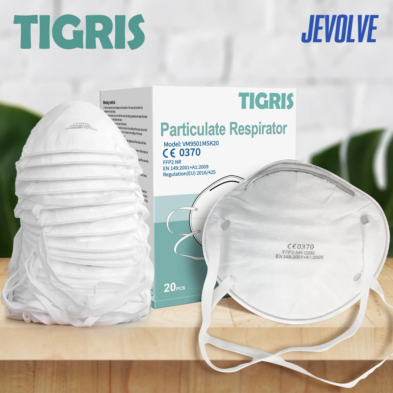 TIGRIS Protective Mask Particulate Respirator Face Masks Industrial Grade