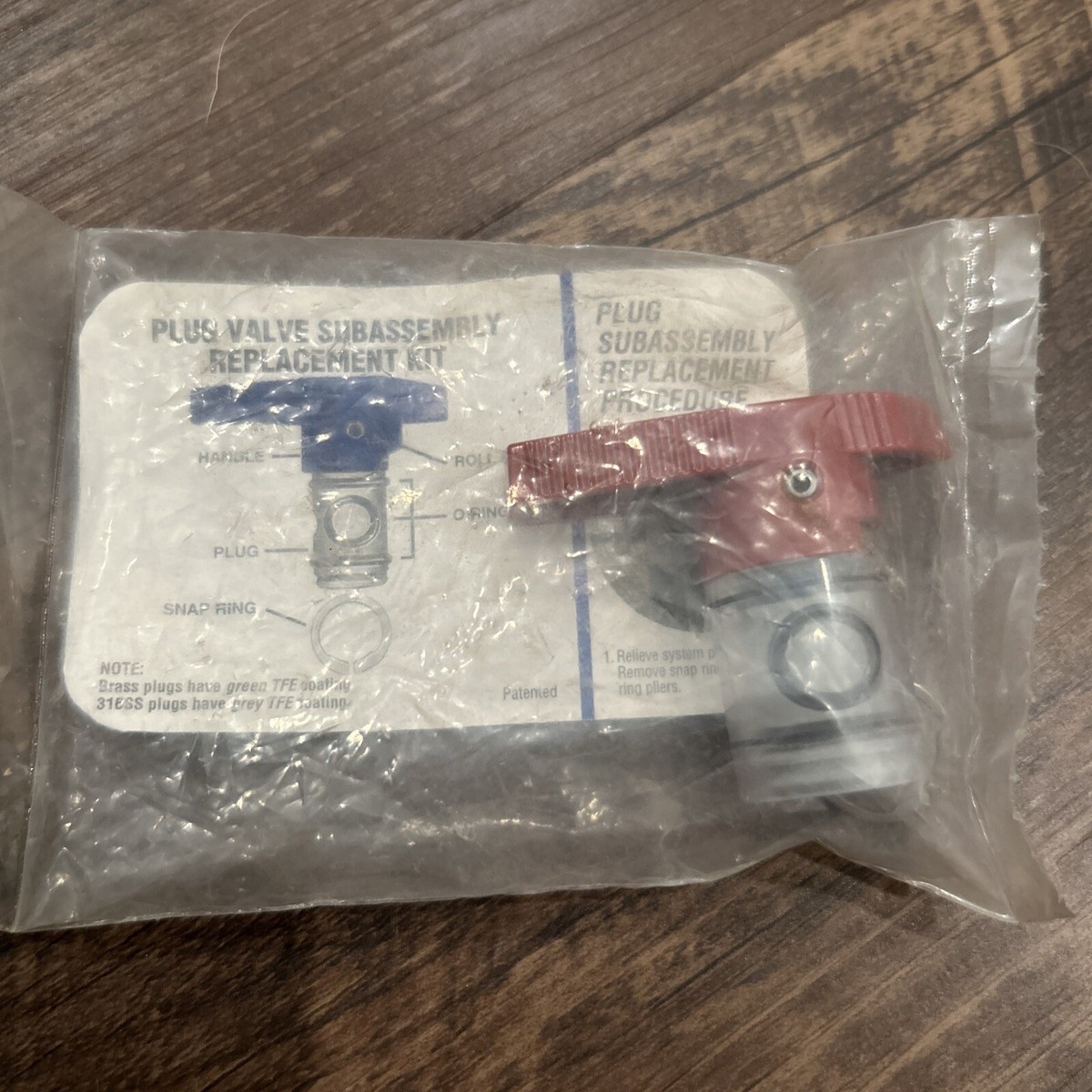 Swagelok Plug Valve Sub Assembly Replacement Kit | eBay