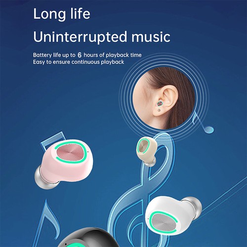 Kleine Mini Bluetooth Ohrhörer Wireless In Ear Stereo Sport Ohrhörer Freisprecheinrichtung - Bild 9 von 17