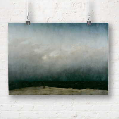 Caspar David Friedrich: Der Mönch am Meer. Fine Art Print/Poster