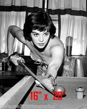 Natalie Wood~Shooting Pool~Playing Pool~Billiards~16" x 20"~Poster~ Photo