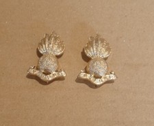 british millitary Royal Artillery OR (other ranks) collar dogs/badges by Firmin