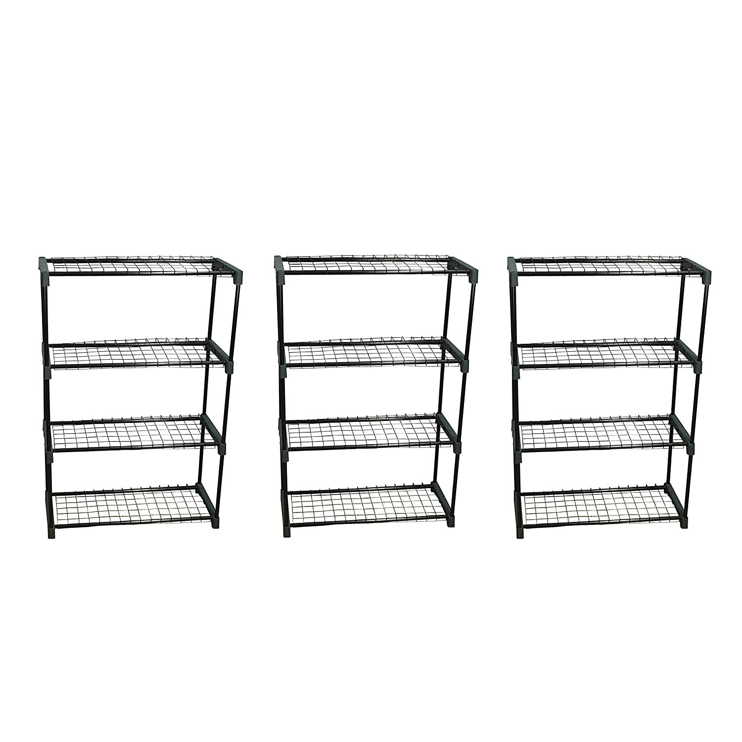 Greenhouse Staging Shelving Racking Plant Storage 4 Tier (Pack of 3)