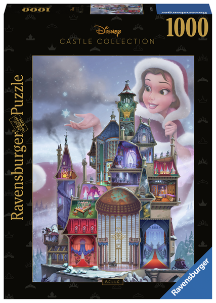 Ravensburger PUZZLE*1000 Teile*Disney Castle Collection*Belle*RaritÄT*Ovp-image