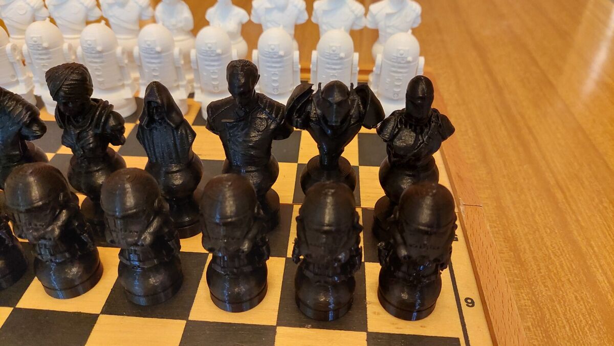 Tabuleiros de Xadrez Criativos  Star wars chess set, Chess set, Chess