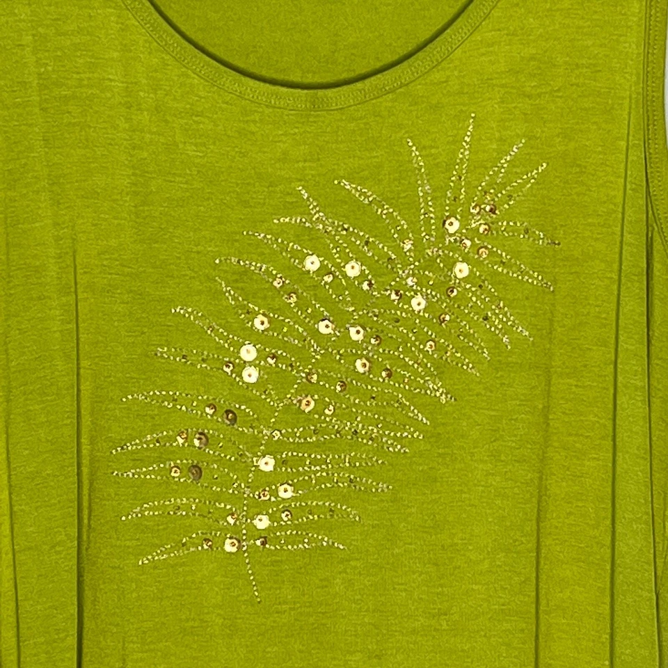 Camisa Josephine Chaus verde sin mangas L Foto 3 de 4