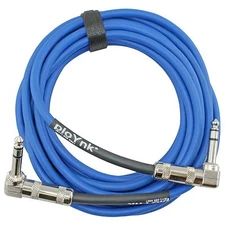 Ploynk audio custom Right Angle to 90 degree 1/4 TRS balanced studio patch cable
