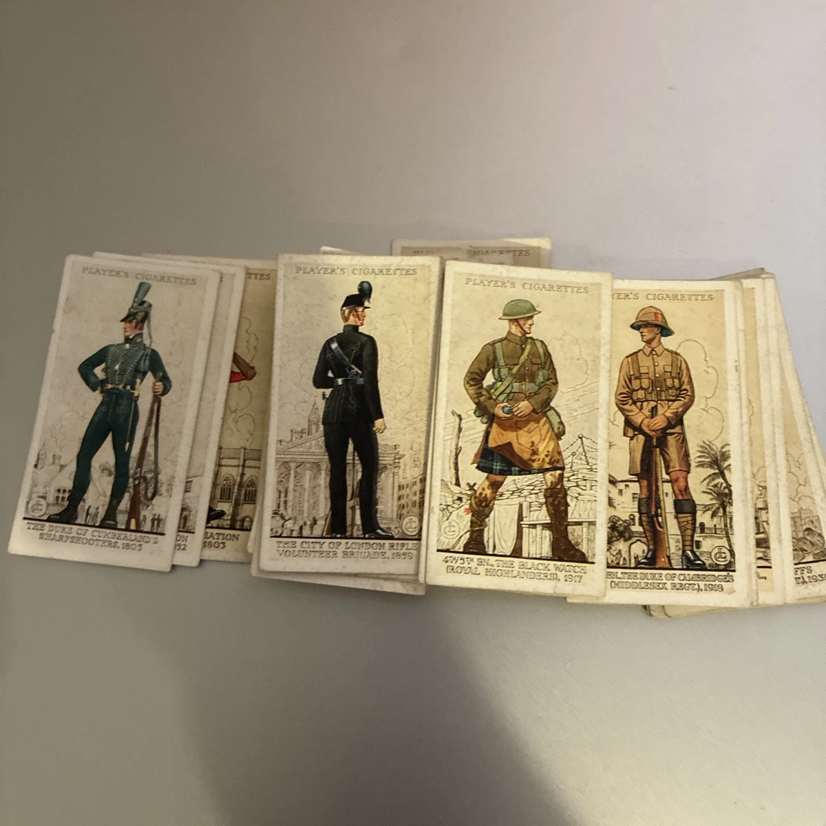 Military/War Collectable Player's Cigarette Cards (1918-1939) for sale