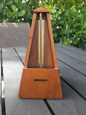 Seth Thomas De Maelzel E873-006 #10 Wooden Metronome  Works!  READ