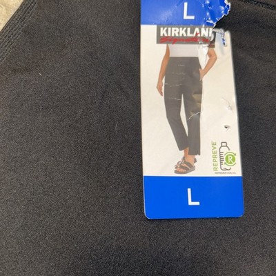 Kirkland Signature woman's pants size L 13% elastine brand Tr