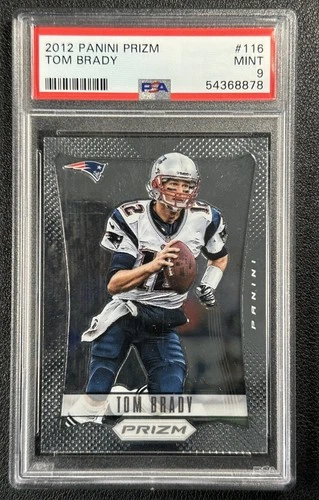 TOM BRADY PSA 9 2012 PANINI PRIZM #116 PATRIOTS MINT 878
