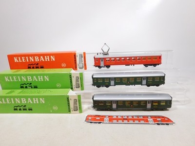 Kleinbahn H0 DC 3X Cars Klein Parts Missing SBB CFF 380 AB4 392 DR4 Box #EI714-1
