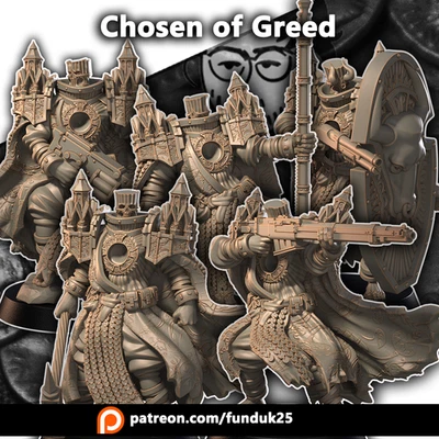 Trench Crusade Compatible - Chosen of Avarice Proxies by Dimomodels