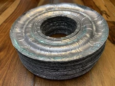 100Pack Disposable Gas Burner Liners 7.5"Aluminum Foil Round Stove Burner Covers