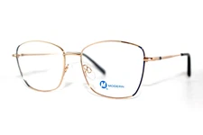 NEW MODERN OPTICAL DAYLIGHT GOLD NAVY AUTHENTIC EYEGLASSES FRAMES 54-16-135MM