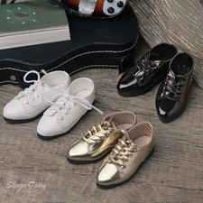 1/4 Uncle BJD Doll 3 color Shoes Casual PU Leather Suit Shoes Black / White/Gold
