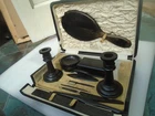 Edwardian ebony dressing table set with original case   HOUGHTON & CO LONDON