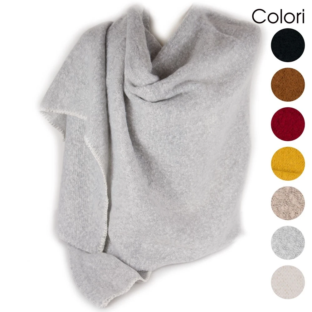 Superora Sciarpa Donna Invernale in Cotone Inverno Lino Foulard Stola Scialle Inverno Caldo con Frange