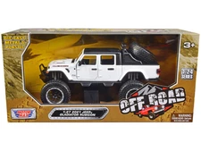 2021 Jeep Gladiator Rubicon Off-Road Pickup Truck White with Black Top "Off Road