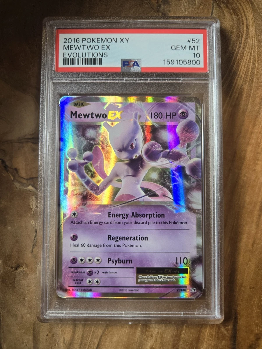 Mewtwo Pokémon TCG Evolutions Ultra Rare Individual Collectible