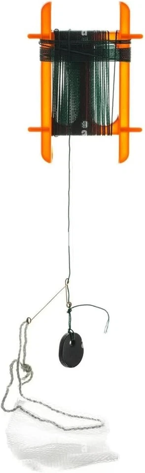 PEBBLE HUG 2 x Línea de Cangrejo con RED DE CANGREJO en Carrete Bolsa de Cangrejo Pesca de Peso Foto 4 de 4