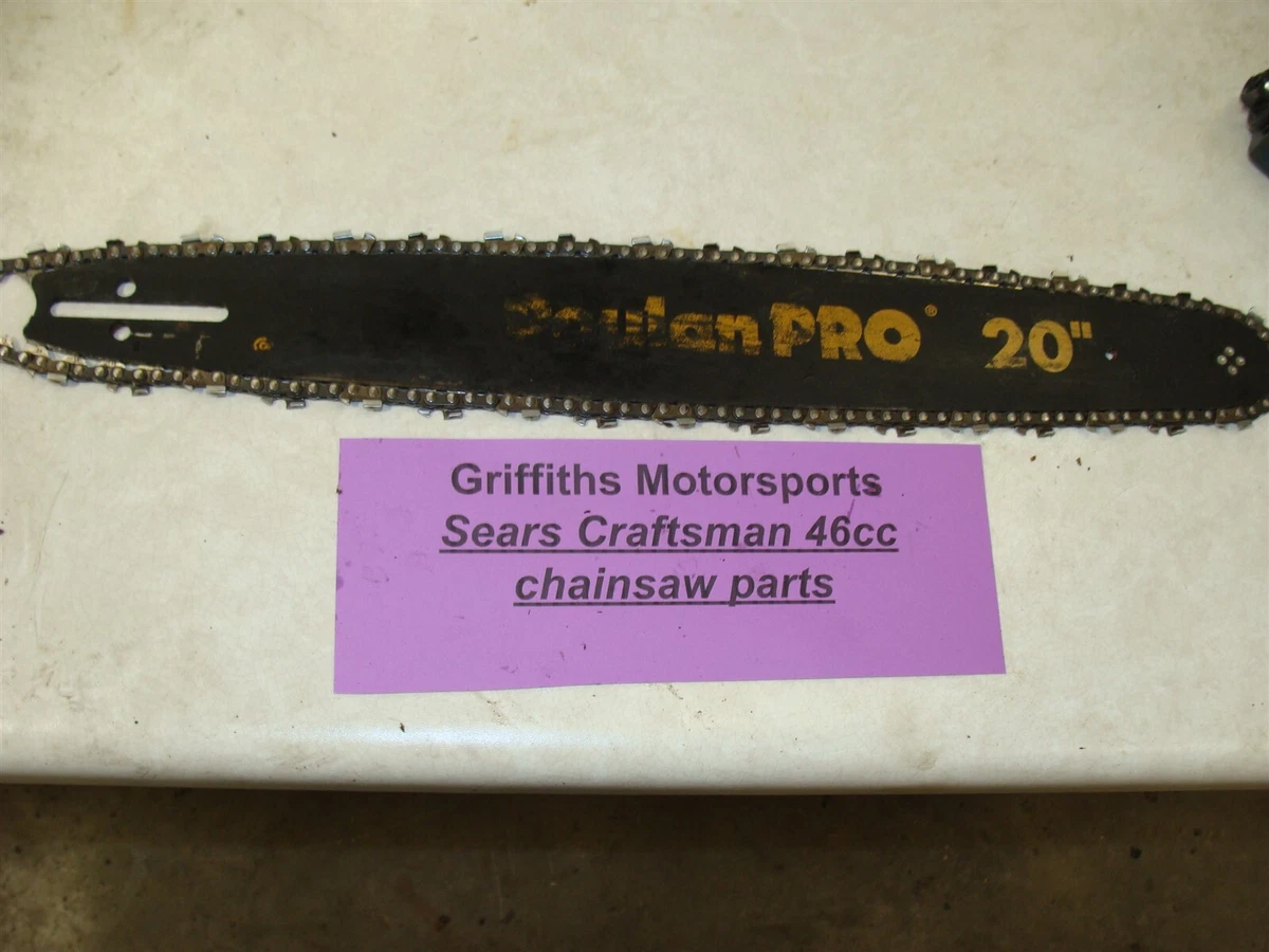 Sears CRAFTSMAN chain saw 46CC 358.350201 Oregon Poulan Pro bar