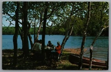 Michigan Lunching at the Lakeside Picnic Canoe Camping